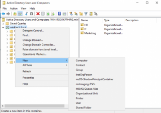New Organizational Unit