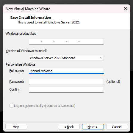 Skip product key