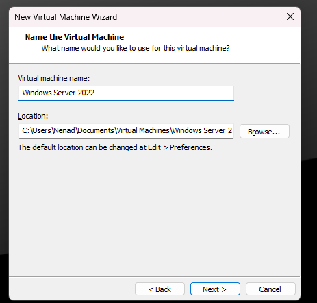 Name VM